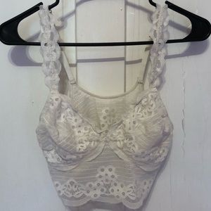 White Aerie Lace Bralette